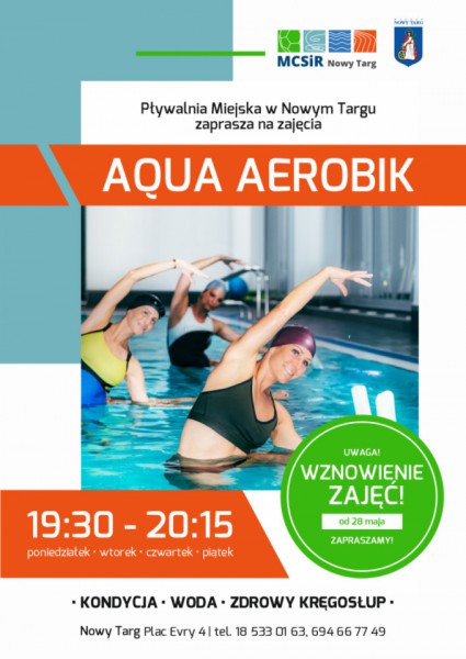 AQUA AEROBIK - WZNOWIENIE ZAJĘĆ